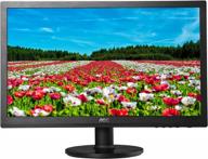🖥️ aoc e2060swd led lit computer monitor - high definition 1600x900p display logo