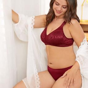 img 1 attached to Wingslove Women'S Non-Padded Comfort Minimizer Wire-Free Bra Plus Size Full Coverage