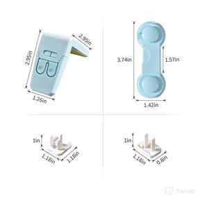 img 2 attached to Ensure Child Safety with DJAM Baby Proofing Cabinet Locks - 6 Pack for Kitchen Cabinets