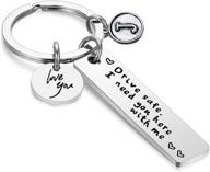 drive safe keychain gifts boyfriend men's accessories -- keyrings & keychains logo