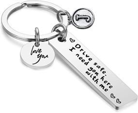 img 4 attached to Drive Safe Keychain Gifts Boyfriend Men's Accessories -- Keyrings & Keychains