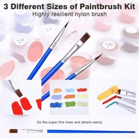 img 1 attached to Silent Harbour Pattern Paint By Numbers Kit For Adults And Kids - DIY Acrylic Painting Fun!
