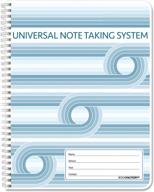 bookfactory universal note taking system (cornell notes) / notetaking notebook - 120 pages, 8 1/2" x 11" - wire-o (log-120-7cw-a(universal-note)) logo