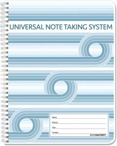 img 4 attached to 📘 BookFactory Universal Note Taking System - Cornell Notes Notebook, 120 Pages, 8 1/2" x 11" - Wire-O Bound (LOG-120-7CW-A)