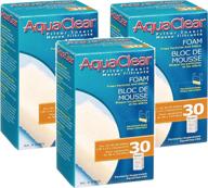 💧 premium aquaclear (3 pack) 30 foam filter inserts: optimal filtration for crystal clear water logo