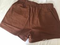img 1 attached to Women'S Elastic Waist Summer Shorts With Pockets - Casual & Comfortable Fit review by Becky Gilbert