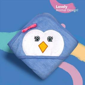 img 2 attached to Bamboo Baby Bath Towels: Ultra Soft Hooded Towels for Hypoallergenic Comfort and Absorbency - Ideal for Babies, Toddlers, and Infants, Boys and Girls!
