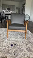img 1 attached to Stylish And Comfortable Mid Century Modern Accent Chair - Pulaski Home Comfort Grey Prism review by George Cochran