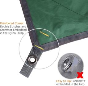 img 1 attached to Lightweight And Durable Camping Tarp Shelter With Hammock Rain Fly For Fishing, Beach, And Picnic - Waterproof, Portable, And Compact - Anyoo