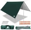 lightweight and durable camping tarp shelter with hammock rain fly for fishing, beach, and picnic - waterproof, portable, and compact - anyoo logo