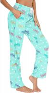 enjoynight women lounge pants comfy fit casual tie-dye cotton pajama bottom with drawstring logo