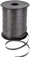 🎀 500 yards black curling ribbon - 3/16 inch width - high-quality packaging, pkg/1 logo