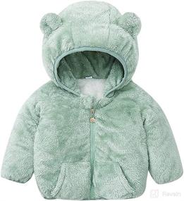 img 4 attached to 🦖 Mud Kingdom Hooded Sherpa Jacket: Dinosaur-Themed Fleece Lined Outerwear for Little Boys and Girls