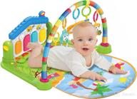 🎶 glück baby gyms & play mats: kick and play piano gym tummy time padded mat - green logo