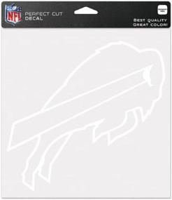 img 1 attached to 🏈 Официальная эмблема Buffalo Bills NFL WinCraft 8x8 Die Cut - Белая