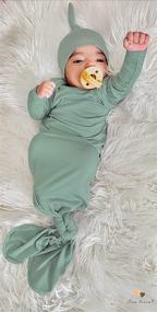 img 3 attached to Yaana Banana Newborn Knotted Sleepwear Apparel & Accessories Baby Boys