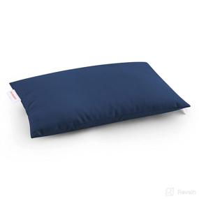 img 4 attached to 💤 Pro Goleem Navy Blue Small Pillow 11’’x6’’x2.5’’ - Perfect for Sleeping, Traveling, and More!