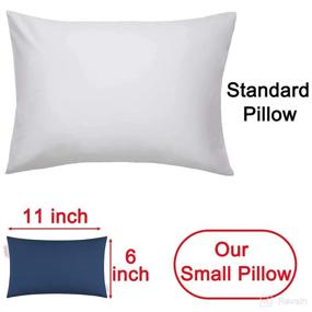 img 3 attached to 💤 Pro Goleem Navy Blue Small Pillow 11’’x6’’x2.5’’ - Perfect for Sleeping, Traveling, and More!