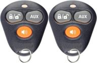 🔑 enhance car security & convenience with keyless option keyless entry remote starter key fob alarm for viper automate ezsdei474v 473v (pack of 2) логотип