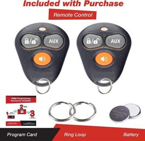 img 3 attached to 🔑 Enhance Car Security & Convenience with Keyless Option Keyless Entry Remote Starter Key Fob Alarm for Viper Automate EZSDEI474V 473V (Pack of 2)