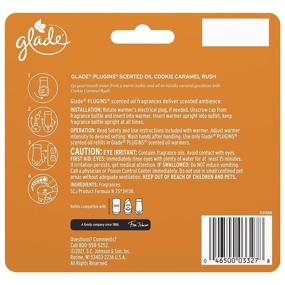 img 3 attached to Glade PlugIns Refills Air Freshener, Scented Essential Oils - Home and Bathroom, Cookie Caramel Rush, 3.35 Fl Oz, Pack of 5