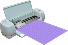img 1 attached to 3X12In Purple Non-Slip Cut Mats For Cricut Maker 3/Maker/Explore 3/Air 2/Air/One - REALIKE StrongGrip Cutting Mat Replacement Accessories