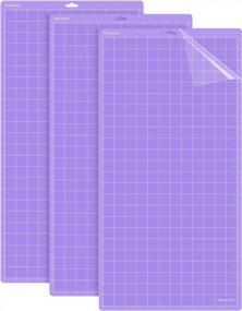 img 4 attached to 3X12In Purple Non-Slip Cut Mats For Cricut Maker 3/Maker/Explore 3/Air 2/Air/One - REALIKE StrongGrip Cutting Mat Replacement Accessories