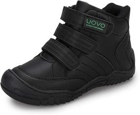 img 4 attached to UOVO Lightweight Waterproof Trekking Sneakers for Boys' Outdoor Shoes