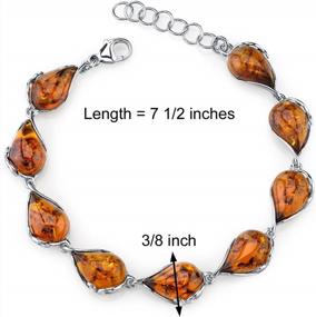 img 2 attached to Stunning Baltic Amber Jewelry Set In 925 Sterling Silver For Women
