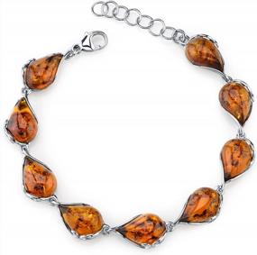 img 4 attached to Stunning Baltic Amber Jewelry Set In 925 Sterling Silver For Women