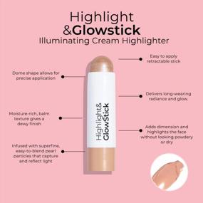 img 2 attached to ModelCo Glow Stick 3-In-1: Sheer To Saturated Buildable Coverage For Healthy Luminous Bronze Glow - 0.176 Oz