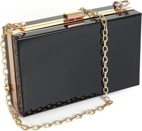 img 4 attached to 👜 Versatile Acrylic Clutch: Chic Handbag, Wallet, and Shoulder Bag Combination for Women