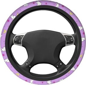 img 2 attached to Anime Steering Wheel Cover For Women Girls，Car Steering Wheel Protector Covers Universal 15 Inch Interior Accessories