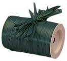 premium quality 1/4" x 100 yards forest green matte raffia ribbon logo