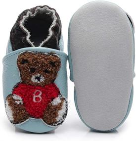 img 3 attached to Bebila Cartoon Baby Moccasins: Soft Boys' Shoes with Slippers Design - A Delightful Choice!