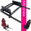 minneer rear seat frame racing wheel stand parts/accessories installable most chair seat support diy not included seat logo