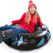heavy duty inflatable snow tube sled toboggan for kids and adults - jasonwell winter outdoor toys for toddlers & adults logo