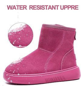 img 2 attached to BNQ Winter Boots Waterproof Anti Slip Boys' Shoes at Boots