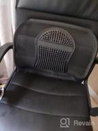 img 1 attached to Samyoung Mesh Back Lumbar Support Cushion | Breathable Office Chair & Car Seat 12" X 16 review by Richard Orozco