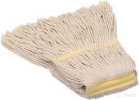 img 2 attached to 🧵 KLHB-YF Coarse White Cotton Yarn Mop Head - Superior Water Absorption, Thick & Durable - Compatible with Common Mop Holders, Pack of 6