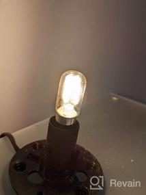 img 7 attached to Пакет из 2 светодиодных ламп Grensk с регулируемой яркостью T20 - эквивалентные 40 Вт лампы-канделябры E12 для плит и холодильников, теплый белый свет 2200K с выходной мощностью 350 люмен для настенных бра