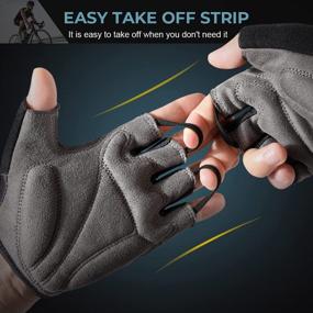 img 1 attached to Men'S And Women'S Fingerless Cycling Gloves For Road And Mountain Biking - YOSUNPING Bike Riding Gloves