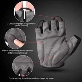 img 2 attached to Men'S And Women'S Fingerless Cycling Gloves For Road And Mountain Biking - YOSUNPING Bike Riding Gloves