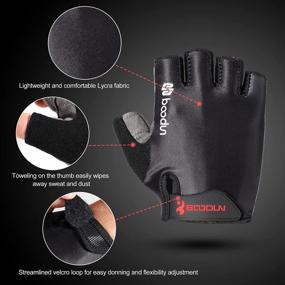 img 3 attached to Men'S And Women'S Fingerless Cycling Gloves For Road And Mountain Biking - YOSUNPING Bike Riding Gloves