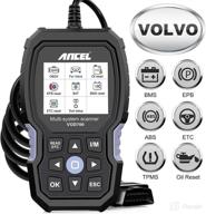 ancel vod700: 2022 new version all system obd2 scanner for volvo cars - full function diagnostic scan tool with abs bleeding, injector oil, etc, srl, bms, epb, tpms, dpf reset логотип