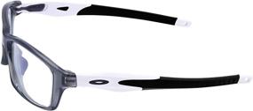 img 1 attached to Enhance Your Oakley Crosslink Sweep PRO Switch Pitch Glasses with GOHIN White Temples Arms Legs Replacement