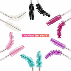 img 2 attached to Get Lash-Ready With Kirecoo'S 100PCS Disposable Eyelash Brush Kit - Perfect For Extensions, Glitter And More!