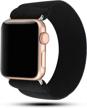 upgrade your apple watch with yoswan stretchy loop strap - compatible for iwatch series se/7/6/5/4/3/2/1 - stylish and comfortable elastic wristbelt logo