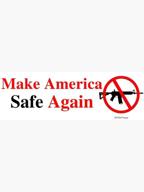 🔫 enhance america's safety: anti-gun sticker decal for scrapbooks, cars, windows, laptops & water bottles логотип