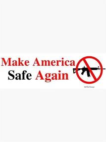 img 1 attached to 🔫 Enhance America's Safety: Anti-Gun Sticker Decal for Scrapbooks, Cars, Windows, Laptops & Water Bottles